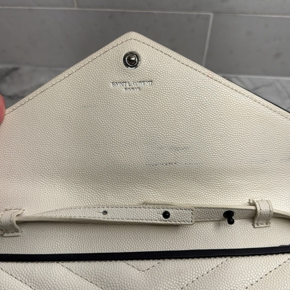 YSL classic monogram woc matalasse chevron leather - Picture 6 of 11